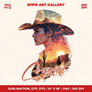 Cowgirl Png, Vintage Png, Western Png, Cowboy Png, Western Sublimation, Retro Png, Trendy Png, Digital Download, PNG Clipart, Shirt Design