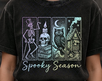 Vintage Halloween Horror PNG: Spooky Season Shirt Design (Digital Download)