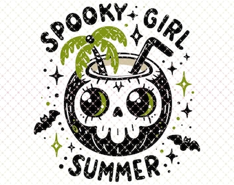 PNG de verano gótico espeluznante: Diseño de humor negro de Halloween (descarga digital)