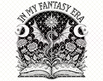 Spicy Fantasy Book PNG: Sublimation Design (Digital Download)