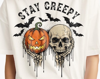 PNG de Halloween espeluznante: Gráfico retro de mano de esqueleto goteando (Descarga digital)