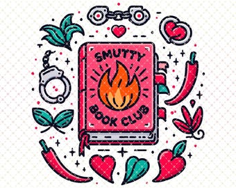 Smutty Book Club PNG: Spicy Booktok Design (Digital Download)