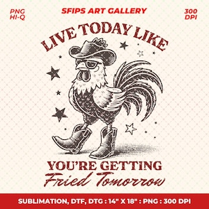 Retro Rooster SVG: Funny Sarcastic Western Design (Digital Download)