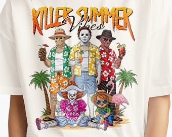 Killers Summer Vibes PNG, Horror Thug Life, Funny Pool (Digital Download)