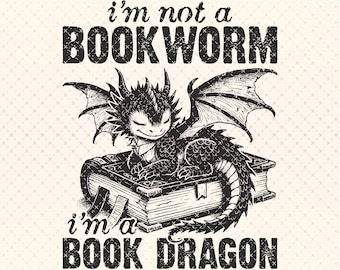 Dragão de Livro PNG: Design de Dragão Retrô Divertido (Download Digital)
