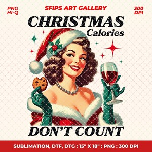 Retro meisje kerst png, retro kerst png, retro vintage sassy png, grappige retro sassy png, kerstsfeer png, kerstsublimatie