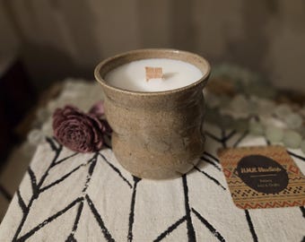 Candle in Handmade Container