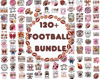 120+ Retro Football Bundle Png, Coquette Football Png, Touchdown season bundle, Football Bow Png, Football Mom Png, Game Day, Fall Football