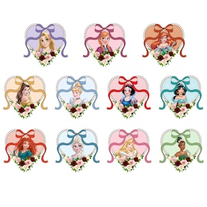 Cartoon PNG Clipart Bundle, Prinzessin Coquette Schleife Digitales Papier, Familienausflug Png, Familienurlaub Png, Lustige Cartoon Freunde Sublimation