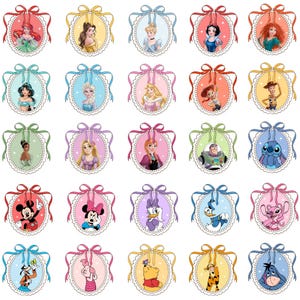 Cartoon PNG Clipart Bundle, Princess Coquette Bow Digital Paper, Family Trip Png, Family Vacation Png, Funny Cartoon Friends Sublimation