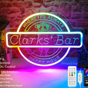 カスタムバーネオンサイン、男の隠れ家ネオンサイン、カクテルビールウイスキーメンズサイン、父の日ギフト、彼、息子、夫、男の子、ナイトクラブネオンサイン