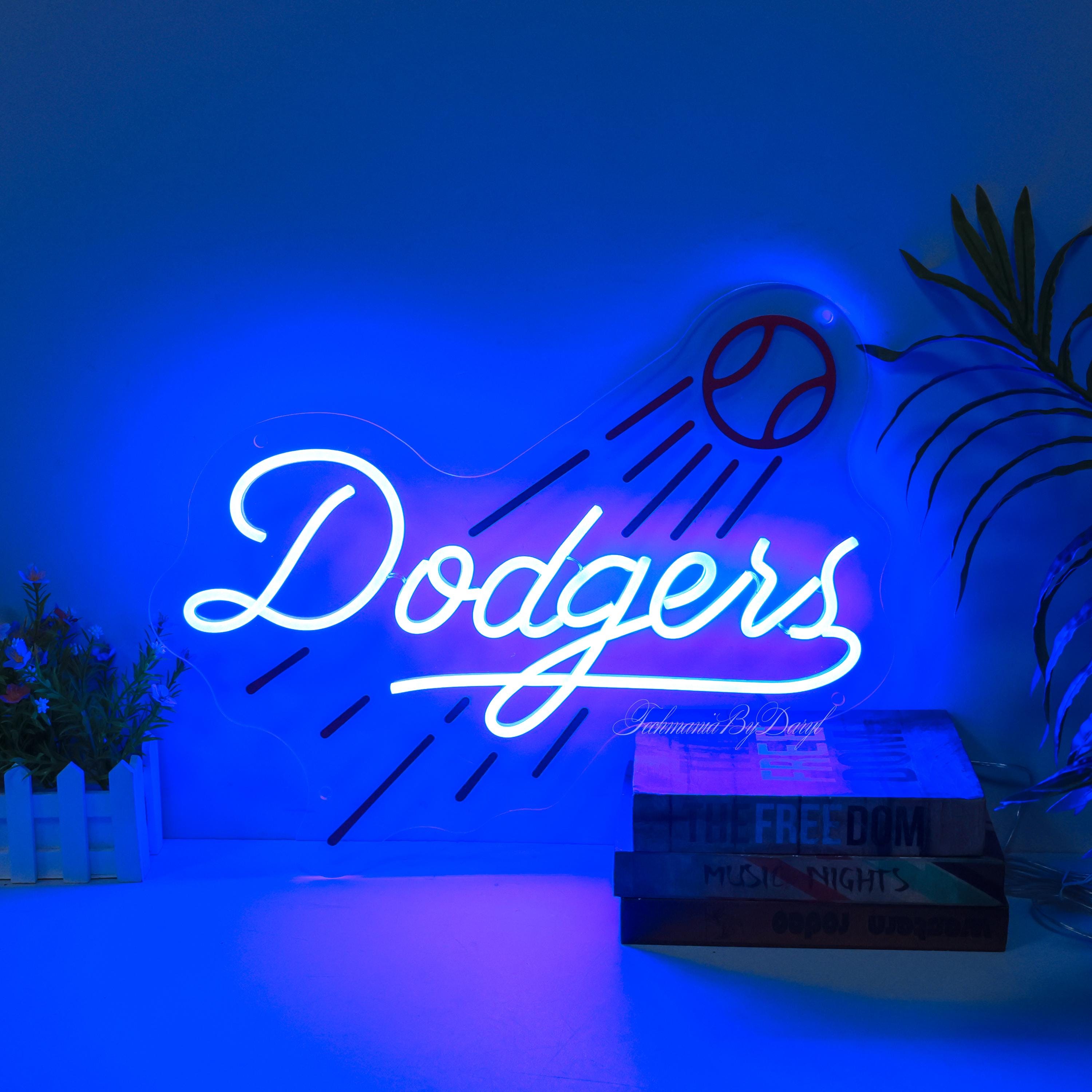 Custom Dodger Neon Sign: Baseball Fan Gift, Man Cave Decor - Etsy