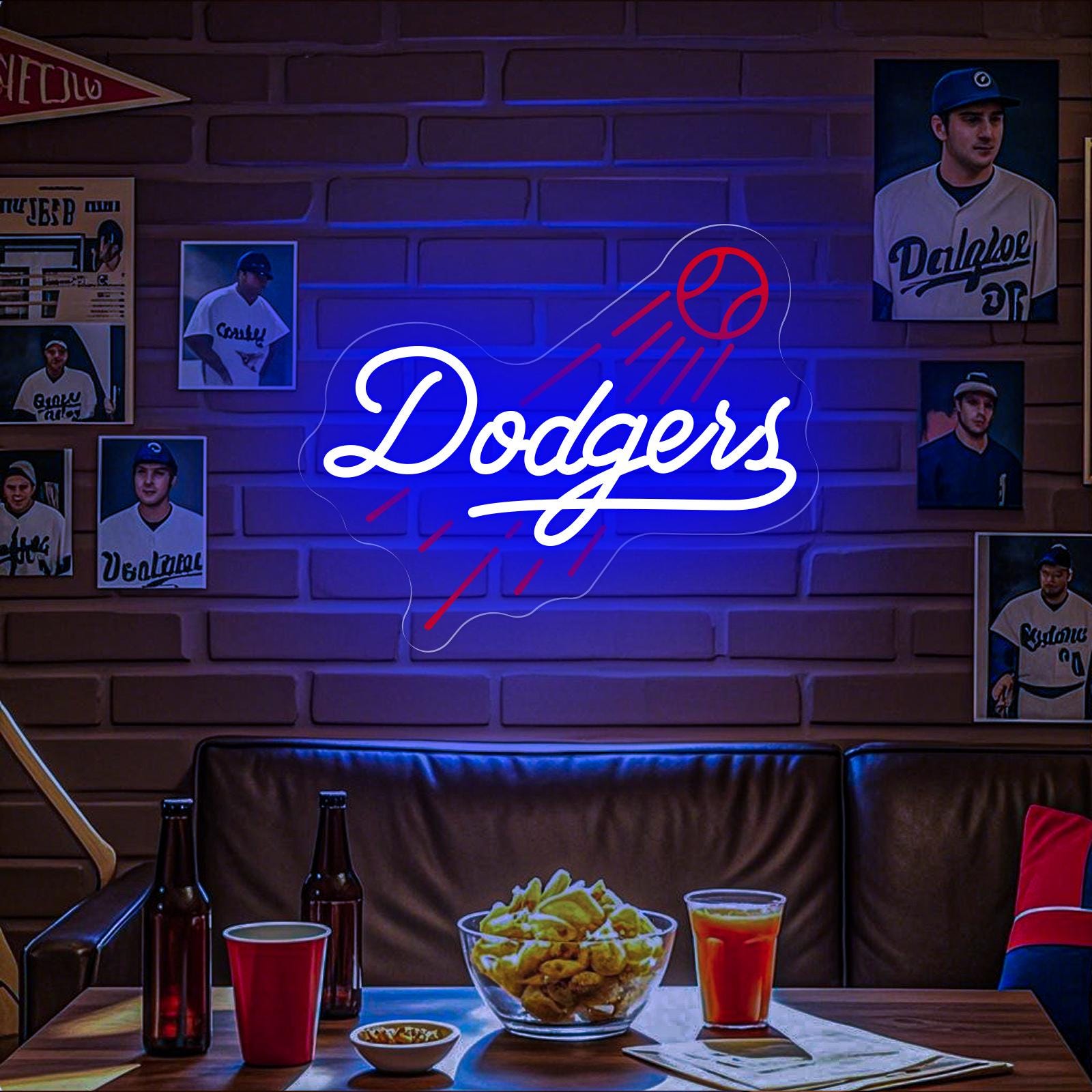 Custom Dodger Neon Sign: Baseball Fan Gift, Man Cave Decor - Etsy