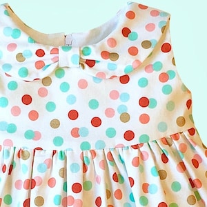 Dress Pattern, The ALAINA DRESS for babies and little girls, 3 styles in 1 pattern, digital PDF sewing pattern, fits ages 6 months - 6 years