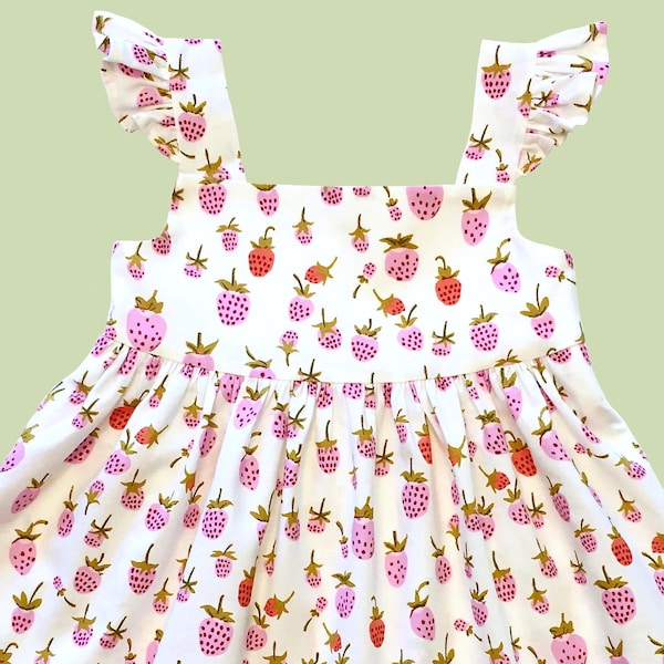 Girls Dress Pattern,  SUMMER DAYS DRESS, baby dress pattern, girls sewing pattern, baby sewing pattern, instant download digital pattern
