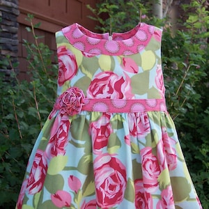 Girls dress pattern,  The LILLIE MAE Dress, girls sewing pattern,  instant digital download pdf, toddler dress pattern, photo tutorial