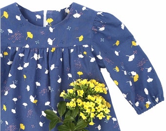 Sewing Pattern, KARINA PATTERN, dress or blouse pattern for Baby or Little Girl,  digital PDF sewing pattern