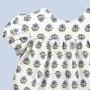 Sewing pattern, the KARINA PATTERN for baby and girls, dress or blouse pattern for Baby or Little Girl,  digital PDF sewing pattern