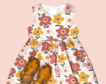 Girls Dress Pattern, The VALERIE DRESS, instant download PDF, toddler dress pattern, sewing pattern, girls sewing pattern, Peter Pan collar