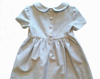 Girls Dress Pattern, The MARGO DRESS, toddler dress pattern, sewing pattern, instant download, girls sewing pattern pdf, buttons in back