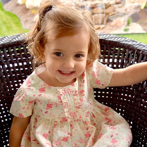 Dress Pattern The ALAINA DRESS for babies and little girls, 3 styles in 1 pattern, DIGITAL sewing pattern, fits ages 6 months 6 years image 2