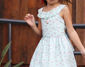 Girls dress pattern, The EMMA ROSE Dress, instant digital pdf download, photo tutorial, girl sewing pattern, flower girl, toddler pattern