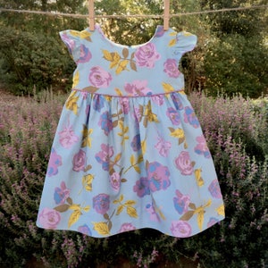 Dress Pattern, The ALAINA DRESS for babies and little girls, 3 styles in 1 pattern, DIGITAL pdf sewing pattern, fits ages 6 months 6 years image 6