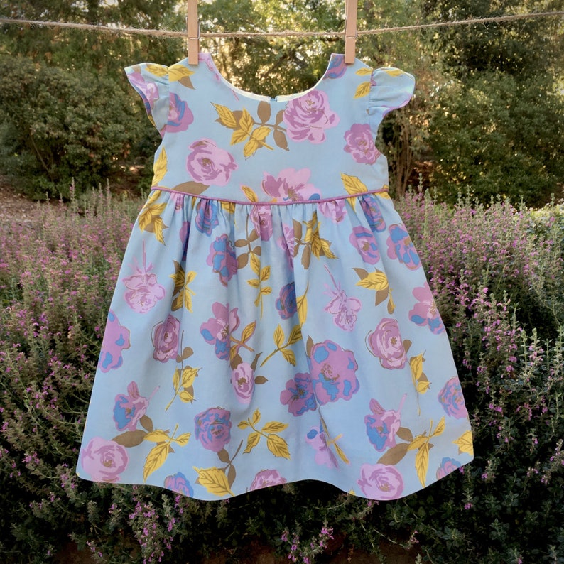Dress Pattern The ALAINA DRESS for babies and little girls, 3 styles in 1 pattern, DIGITAL pdf sewing pattern, fits ages 6 months 6 years image 6