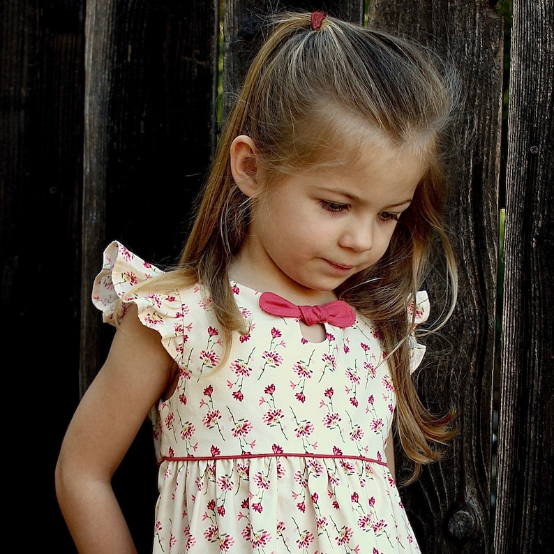 Girls dress pattern, The MADDIE LOU Dress, toddler dress pattern, sewing pattern, instant digital PDF download, photo tutorial, sizes 2-6 image 4