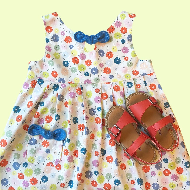 Girls dress pattern, The MADDIE LOU Dress, toddler dress pattern, sewing pattern, instant digital PDF download, photo tutorial, sizes 2-6 image 2