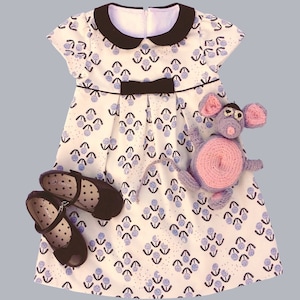 Girls dress pattern, MIA & MOI pattern, toddler dress pattern, girls sewing pattern, instant download PDF, vintage style,  pleated dress