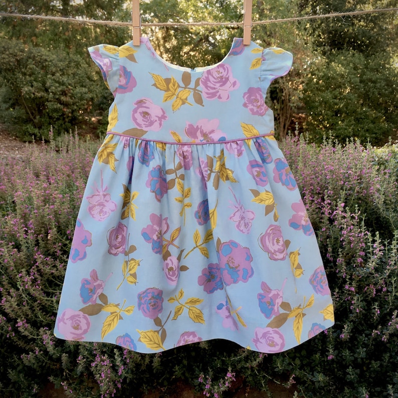 Dress Pattern The ALAINA DRESS for babies and little girls, 3 styles in 1 pattern, DIGITAL sewing pattern, fits ages 6 months 6 years image 8
