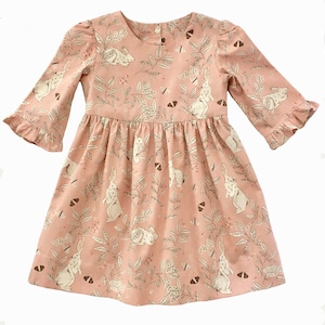 Girls Dress Pattern, The MARGO DRESS, toddler dress pattern, sewing pattern, instant download, girls sewing pattern pdf, buttons in back image 5