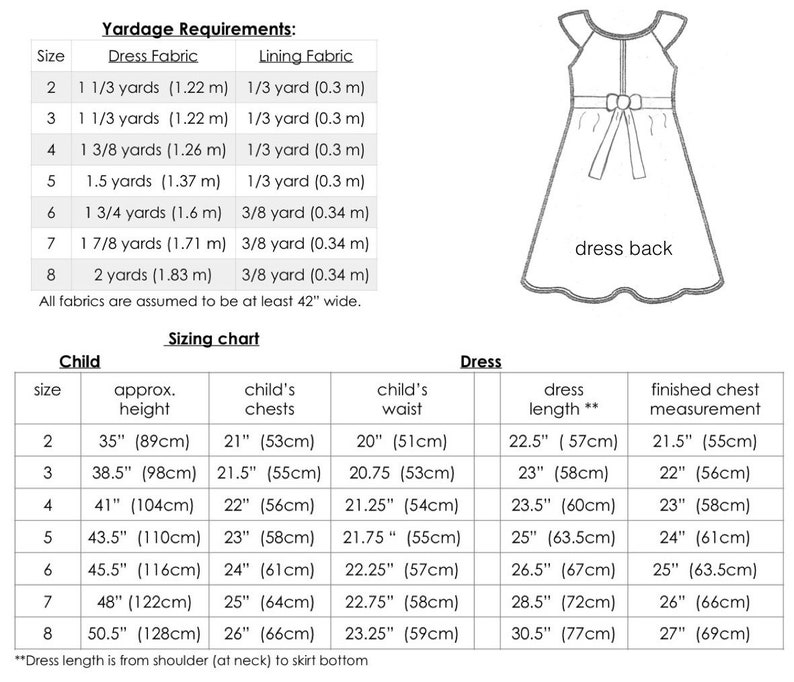 GIRLS DRESS PATTERN Instant Digital Download Perfect for a - Etsy