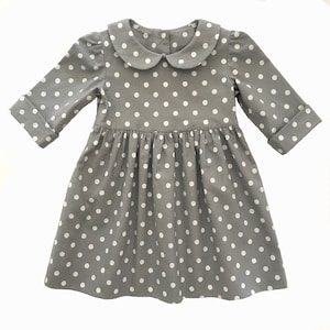 Girls Dress Pattern, The MARGO DRESS, toddler dress pattern, sewing pattern, instant download, girls sewing pattern pdf, buttons in back image 4