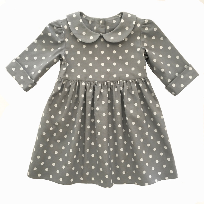 Girls Dress Pattern, The MARGO DRESS, toddler dress pattern, sewing pattern, instant download, girls sewing pattern pdf, buttons in back image 4