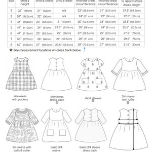 Girls Dress Pattern, The MARGO DRESS, toddler dress pattern, sewing pattern, instant download, girls sewing pattern pdf, buttons in back image 10