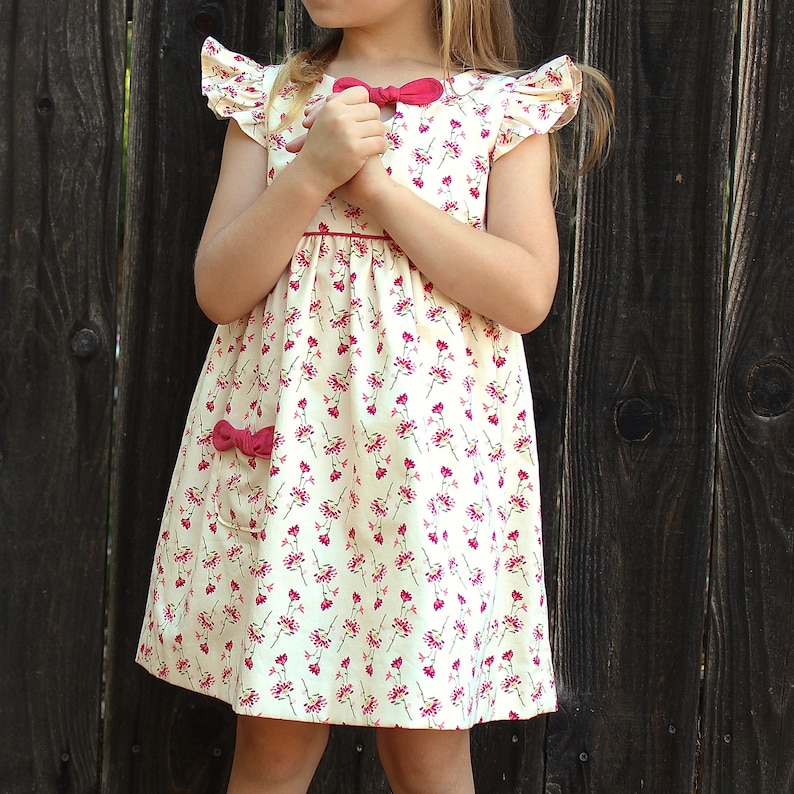 Girls dress pattern, The MADDIE LOU Dress, toddler dress pattern, sewing pattern, instant digital PDF download, photo tutorial, sizes 2-6 image 5