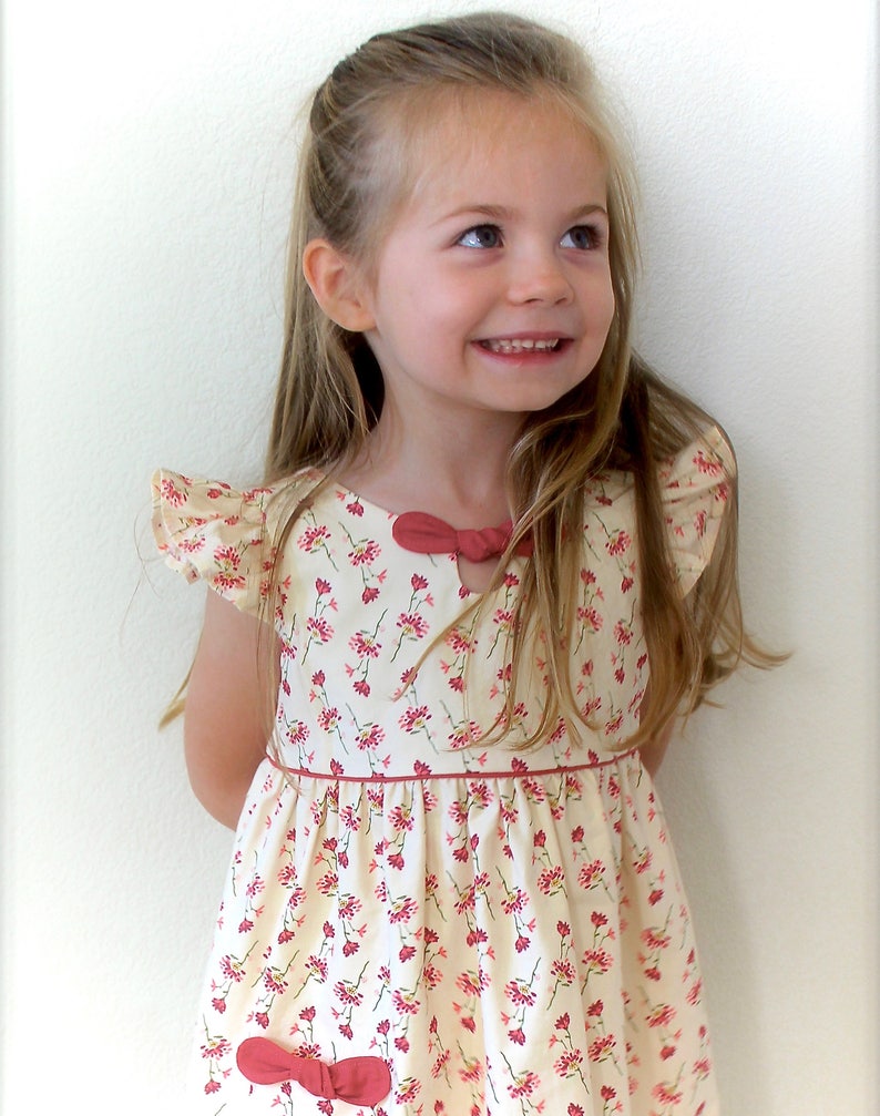 Girls dress pattern, The MADDIE LOU Dress, toddler dress pattern, sewing pattern, instant digital PDF download, photo tutorial, sizes 2-6 image 3