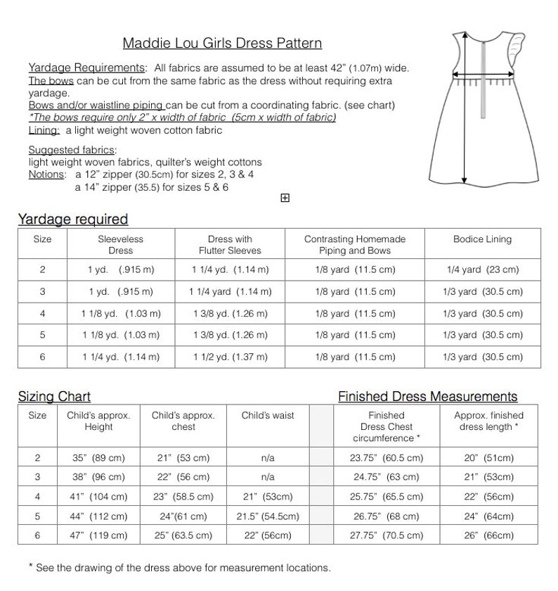 Girls dress pattern, The MADDIE LOU Dress, toddler dress pattern, sewing pattern, instant digital PDF download, photo tutorial, sizes 2-6 image 6