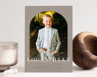 Editable Logan LDS Baptism Invitation Template: Instant Download