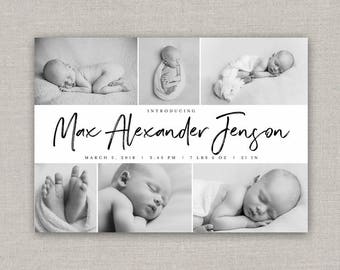 Baby Boy Birth Announcement - Max