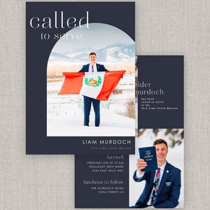 Editable Called to Serve Missionary Farewell Template: Instant Download