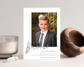 Editable Brooks LDS Baptism Invitation Template: Instant Download