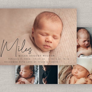 Annonce de naissance d’un petit garçon - Miles