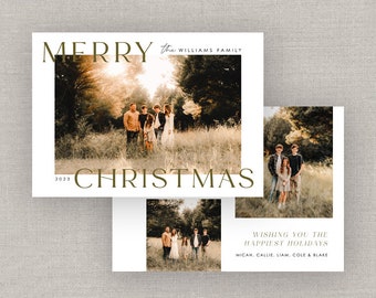 Classic Christmas Photo Card