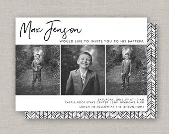 LDS Baptism Invitation - Max