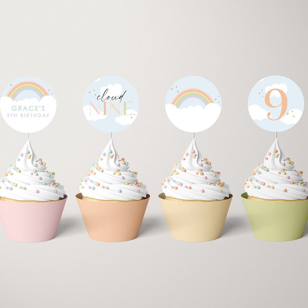 Cloud Cupcake Topper - Etsy