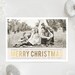Gold Christmas Photo Card 