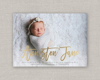 Baby Girl Birth Announcement - Anniston